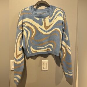 vintage hollister cropped sweater, size med